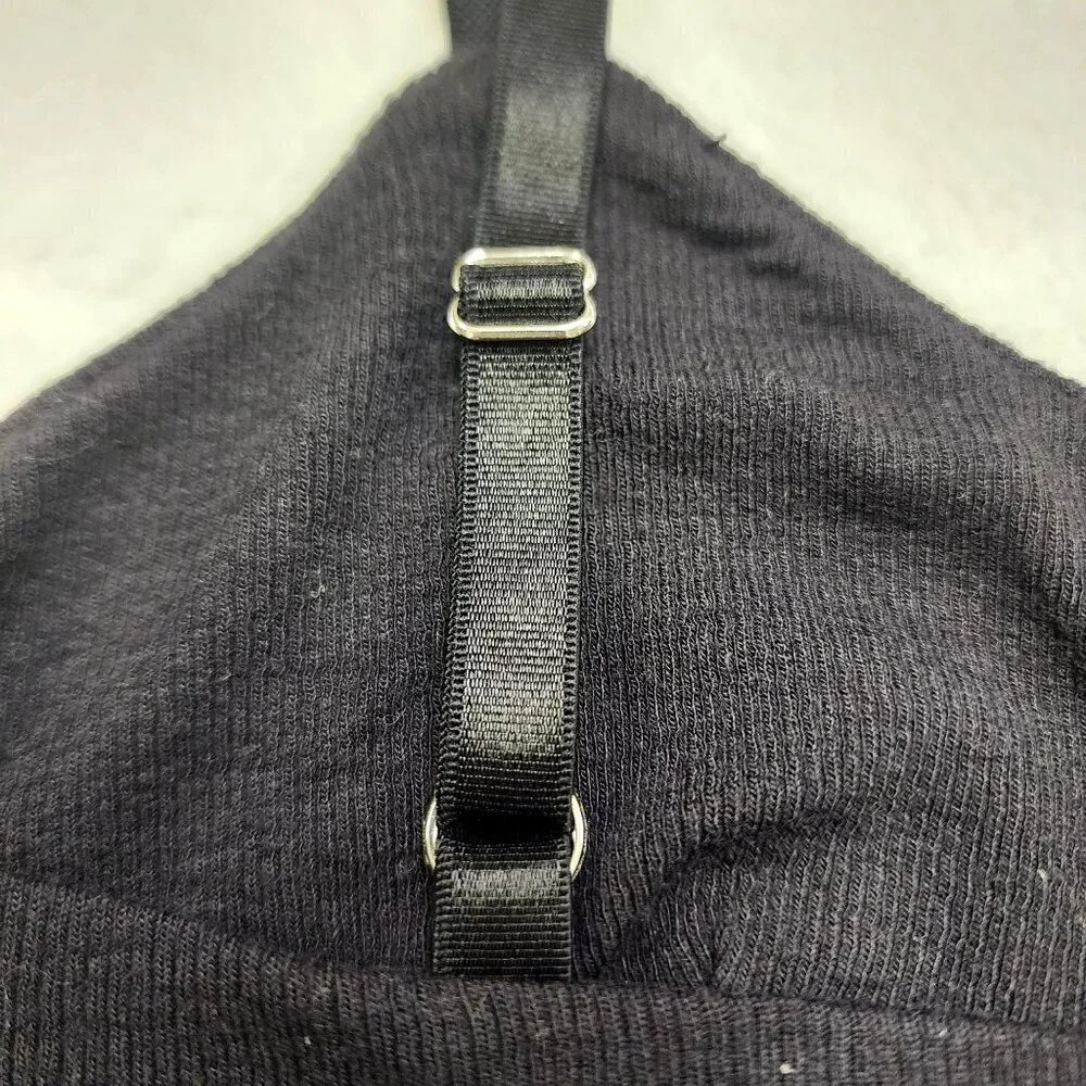 Athleta Well Rested Rib Sleep Bra Black Small - Picture 4 of 5